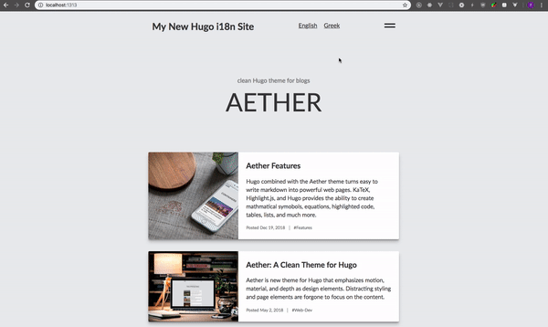 Demo site with language switcher | Phrase