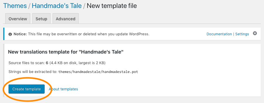 Creating POT file | Phrase