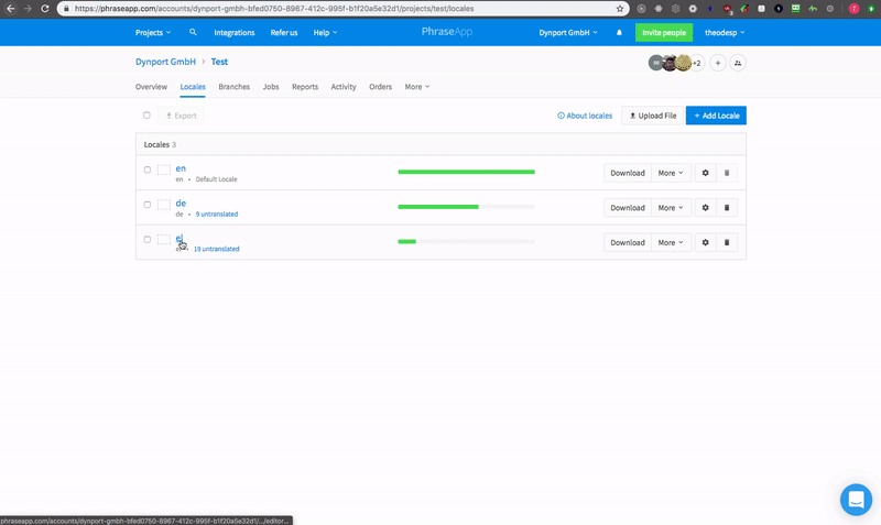 Phrase Dashboard | Phrase