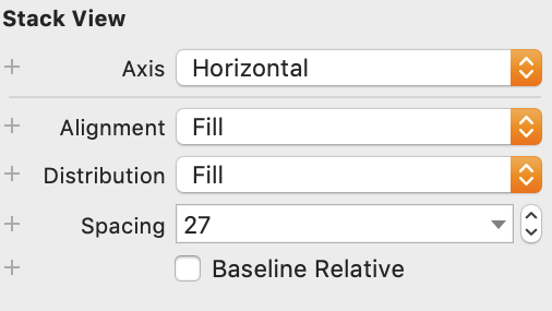 Setting the Stack View to Horizontal | Phrase