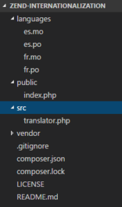 Folder structure demo app | Phrase