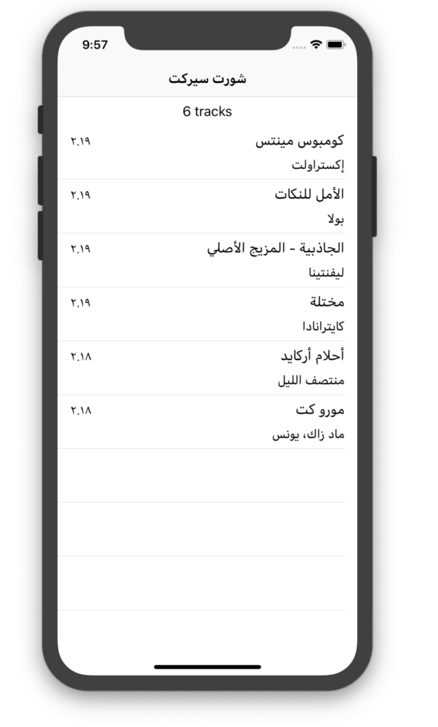 Demo app translated to Arabic | Phrase