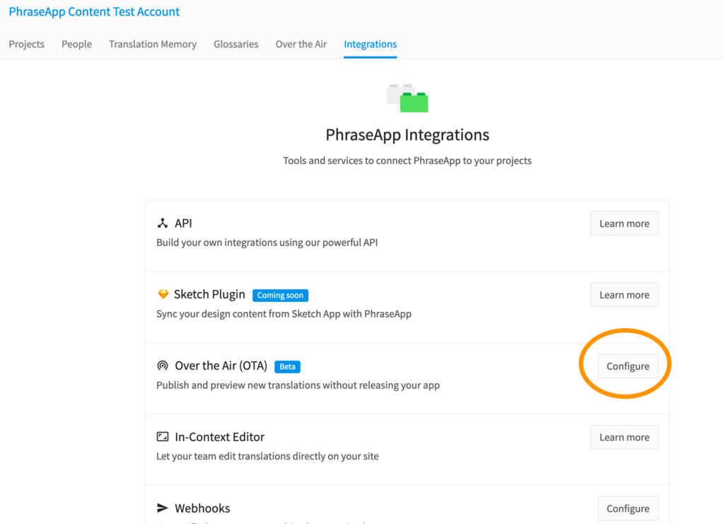 Configurando OTA | Phrase