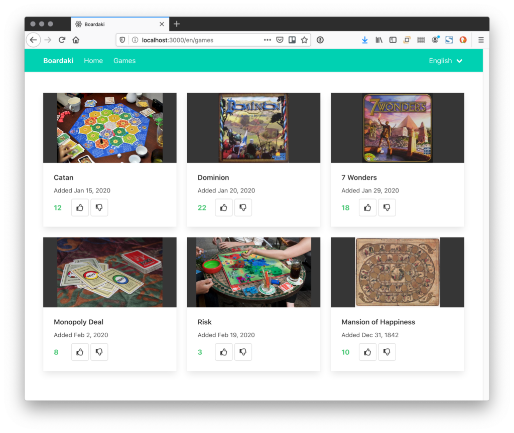 Demo app indexed games | Phrase
