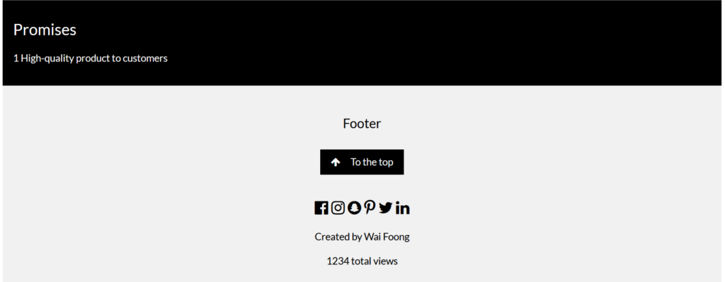 English footer | Phrase