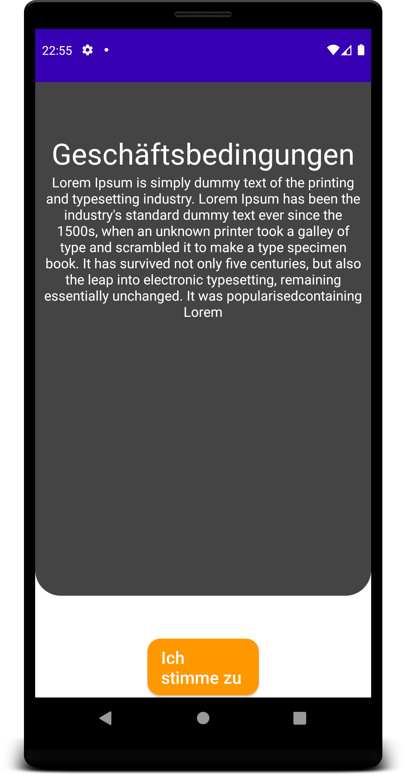 Demo app with German broken button | Phrase