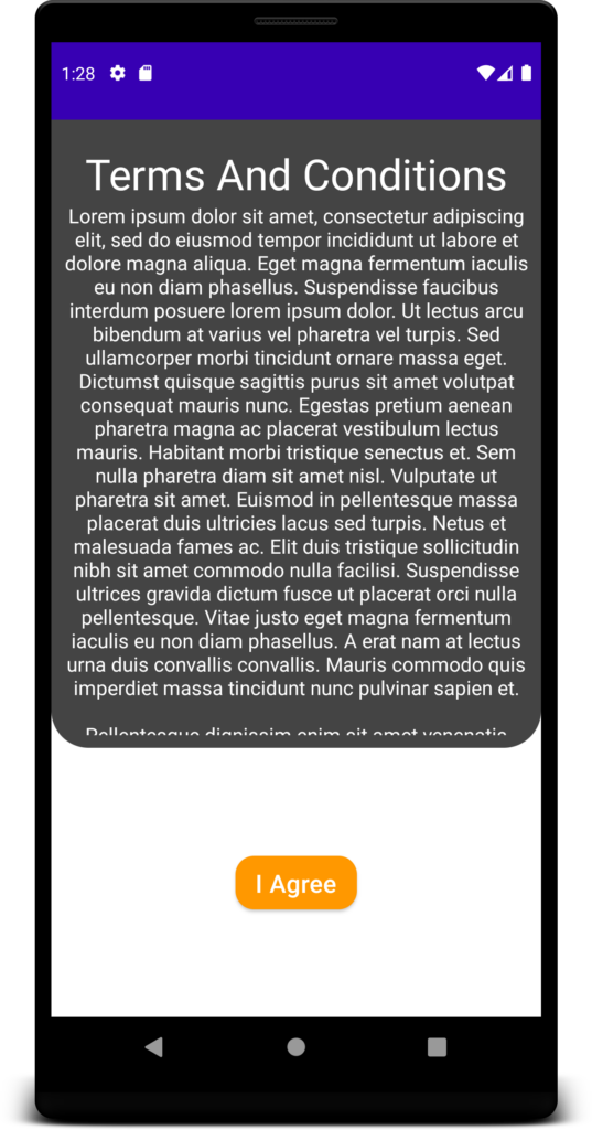 Demo app on large phone | Phrase