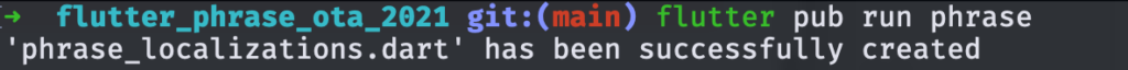 Message de succès | Phrase