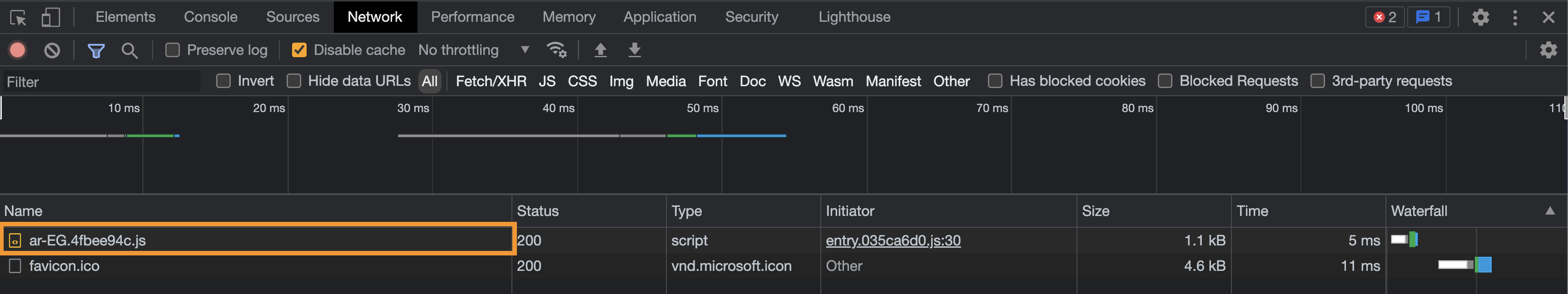 Screenshot shows Arabic translation are only loaded when needed | Phrase