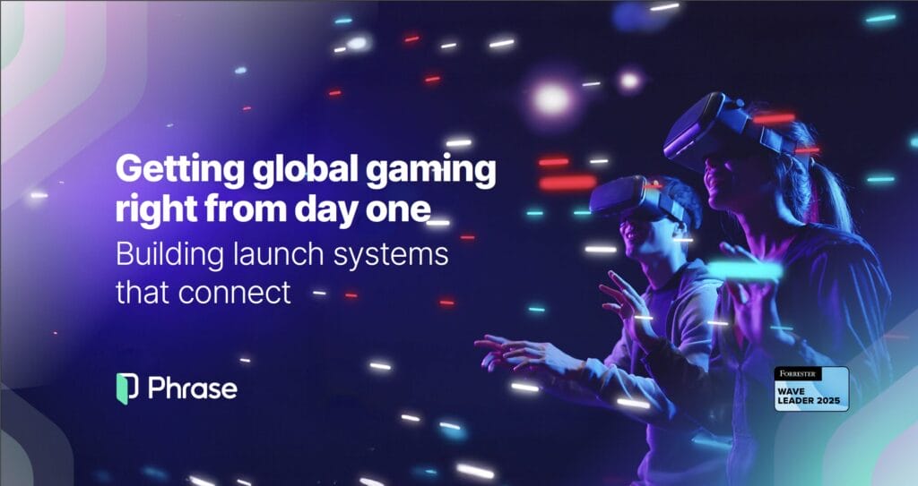 Game developers using VR headsets to represent building connected global game launches from day one